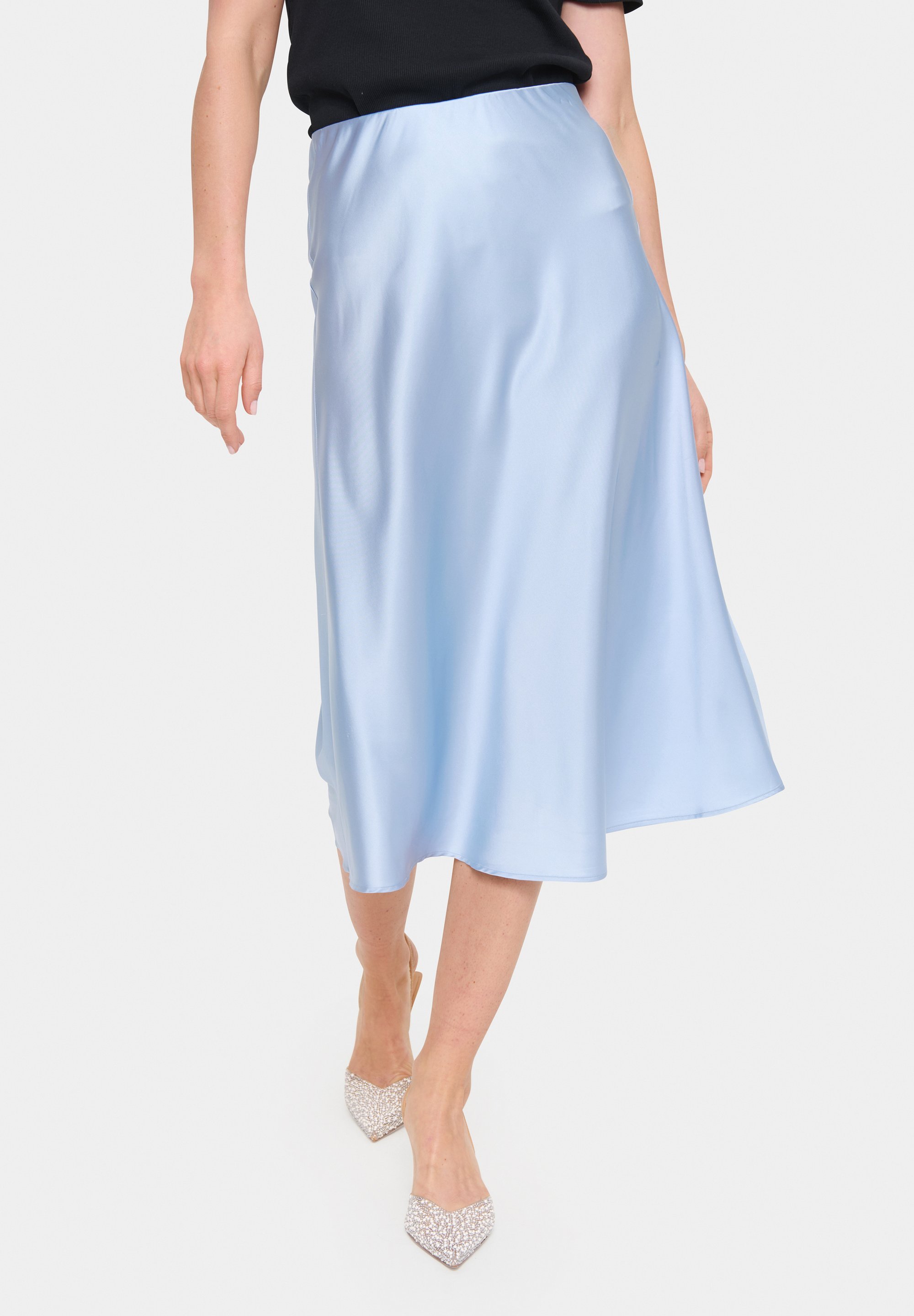 Saint Tropez DISA - A-linjainen hame - chambray blue