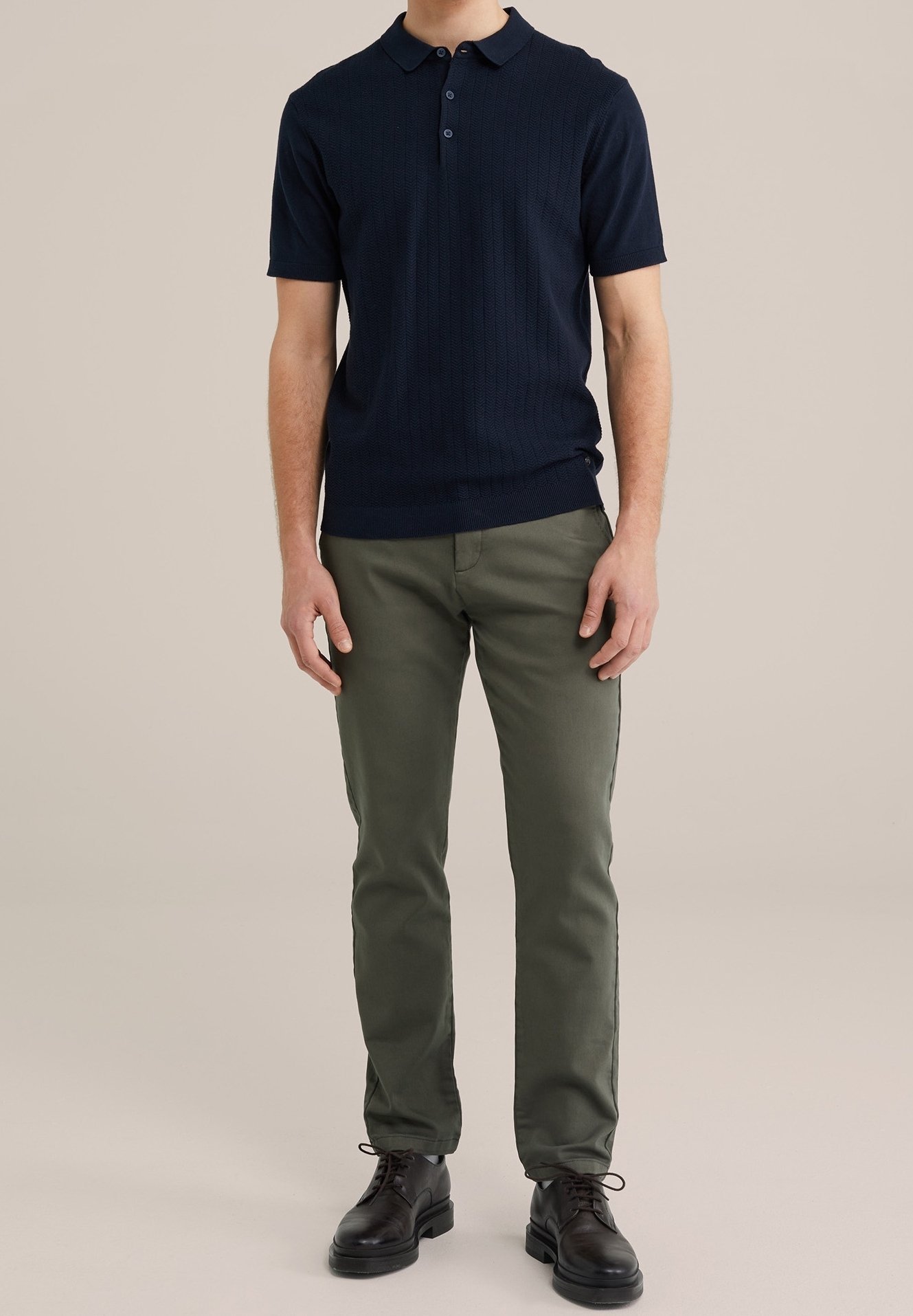 Polo WE Fashion - bleu foncé chiné