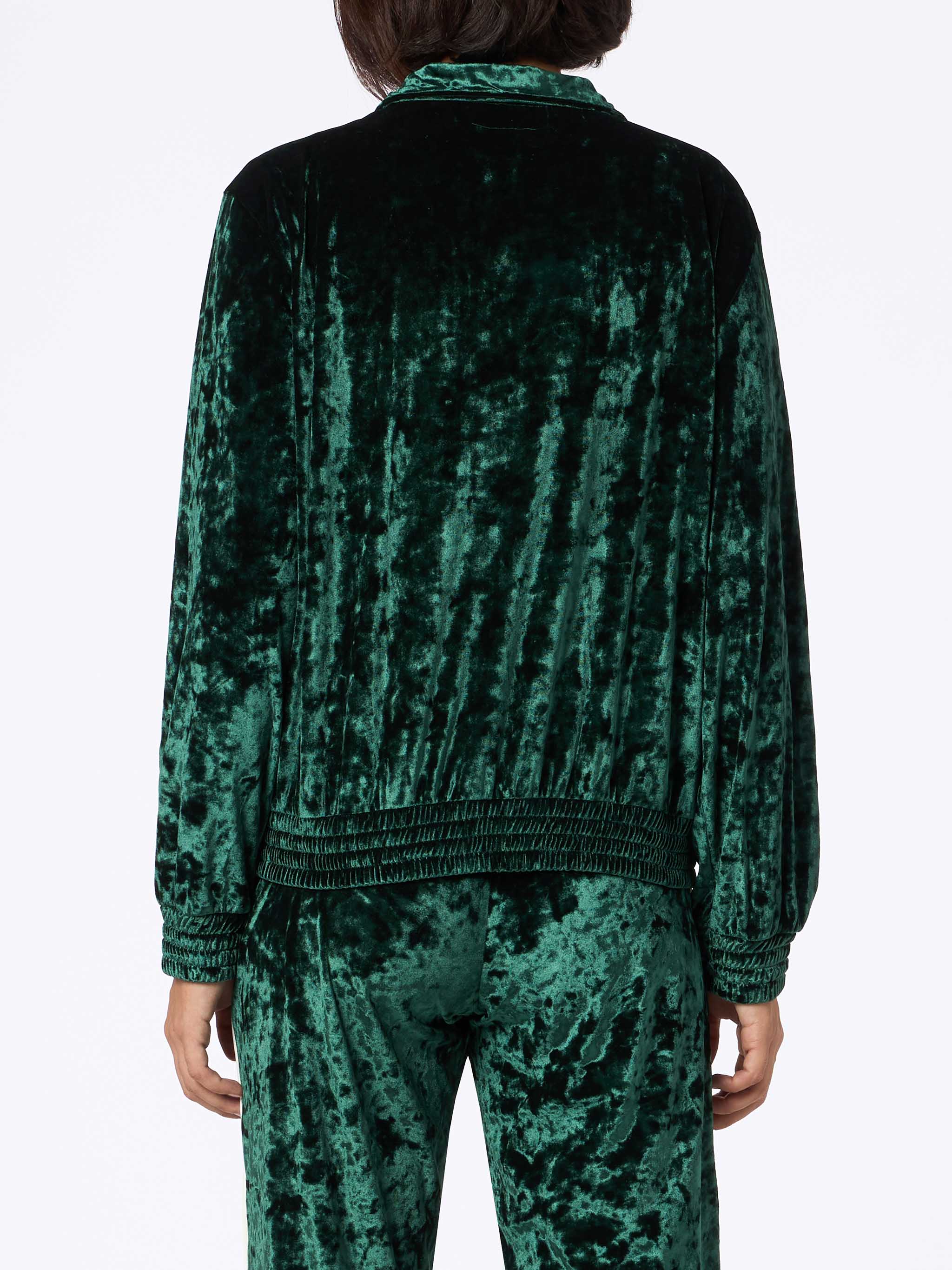 Moletom feminino Miriam verde em chenille