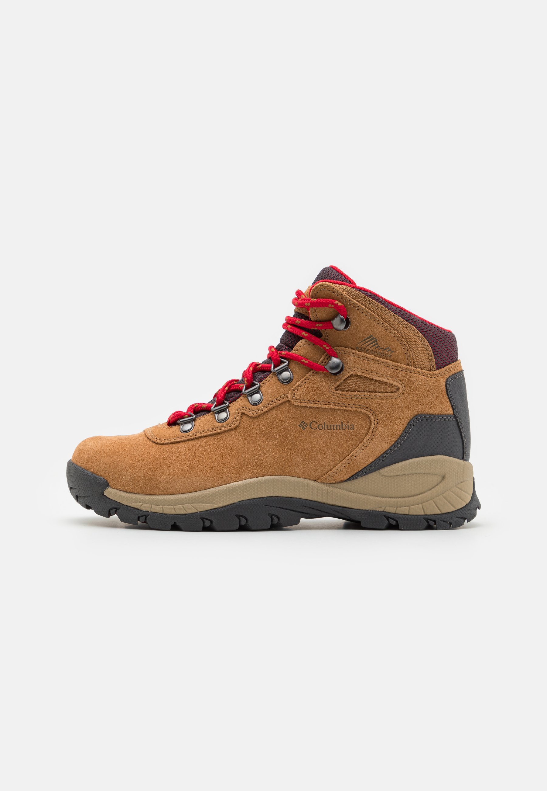 Columbia NEWTON RIDGE™ PLUS WATERPROOF AMPED - Buty trekkingowe - łoś/górska czerwień