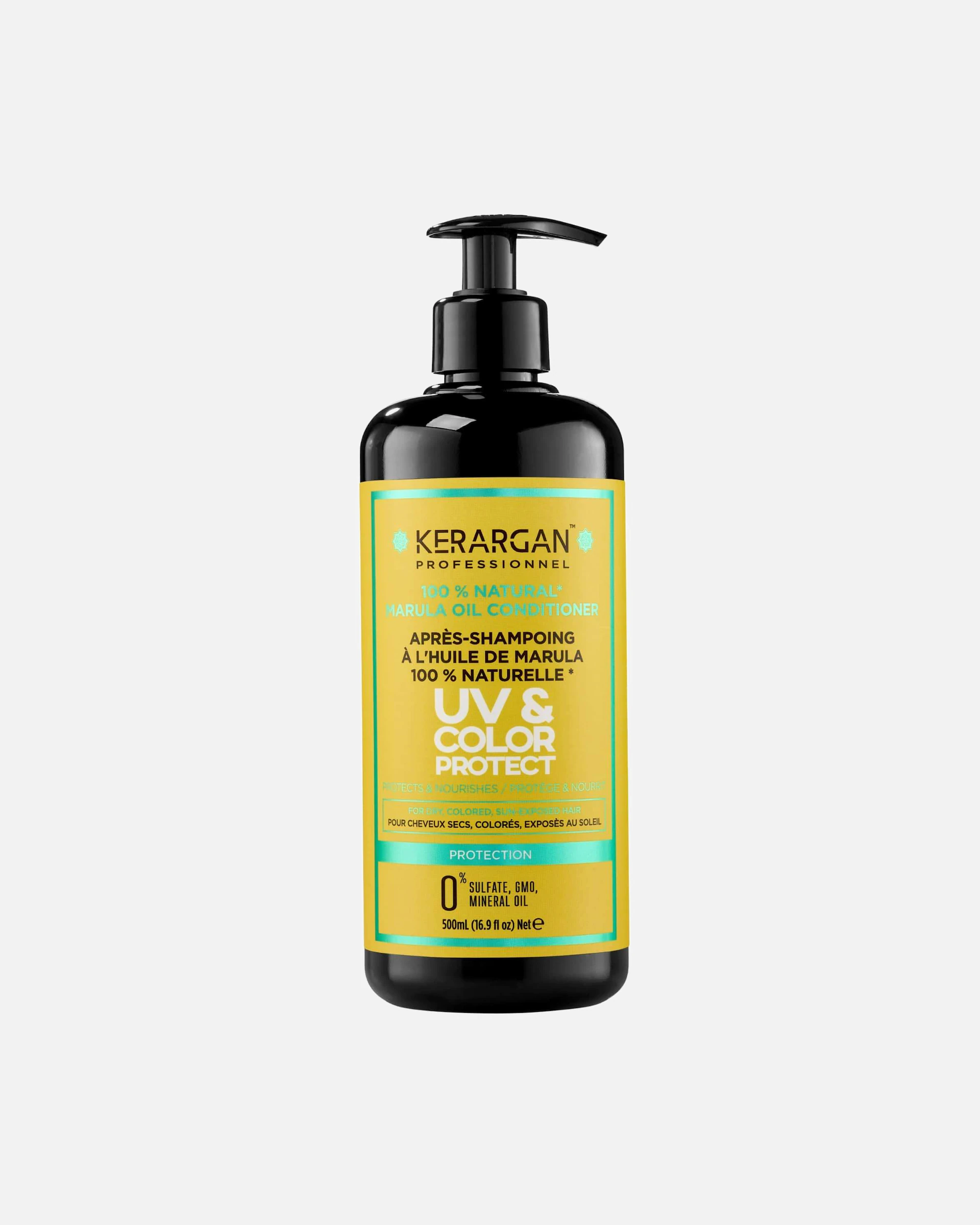 Kerargan Kerargan - Après-Shampoing Protecteur UV & Couleur à l'Huile de Marula pour Cheveux Secs et Colorés