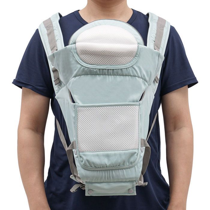 Portabebés 6 en 1 - Carga máxima 33 kg - Respaldo reclinable 30° - 35-40 cm - Verde claro