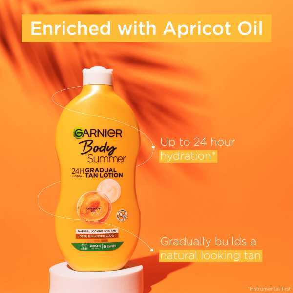 Crema hidratante autobronceadora gradual Garnier Summer Body 400 ml