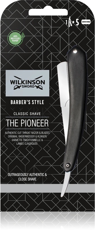Wilkinson Sword Premium Collection Cut Throat Classic tiesus skustuvas + atsarginiai peiliukai