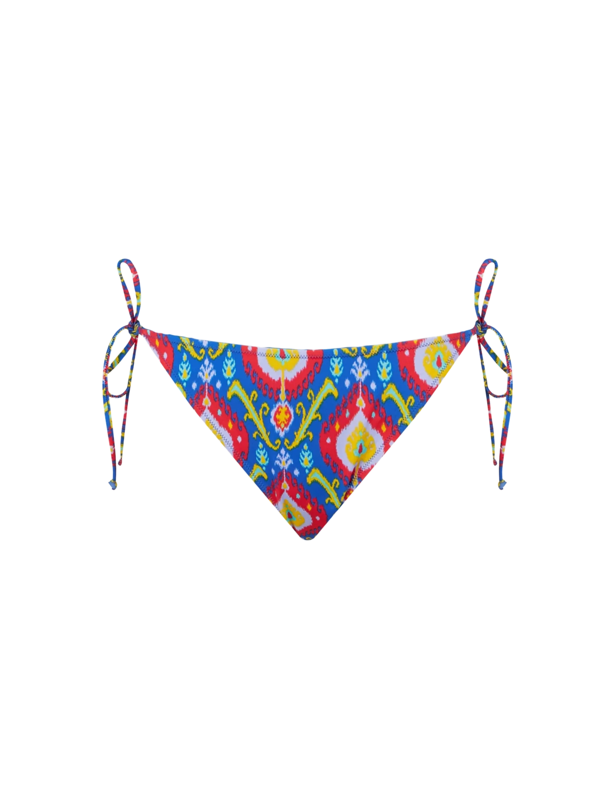 Braguita de baño femenina con estampado ikat multicolor