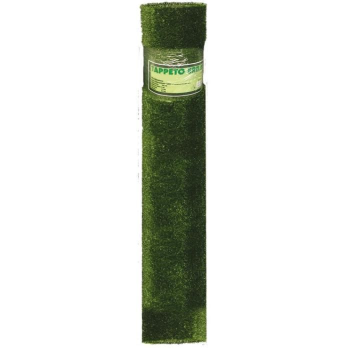 Rollo de césped sintético artificial OLIMPICO verde de 3 x 2 m, perforado para exteriores.