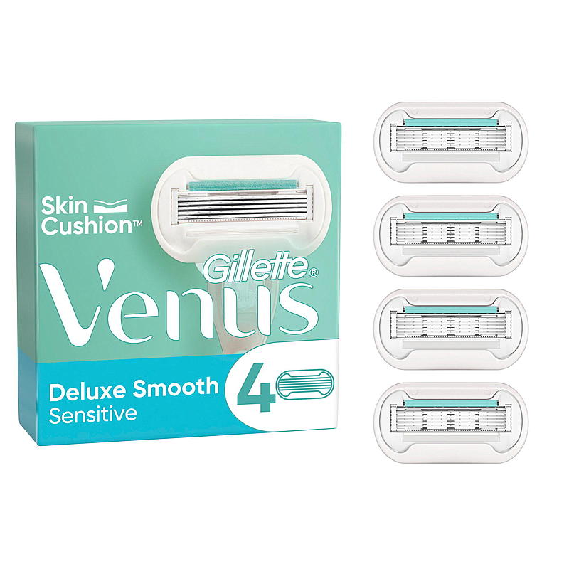 Gillette Gillette-blader, 4-pakning, glatte, sensitive