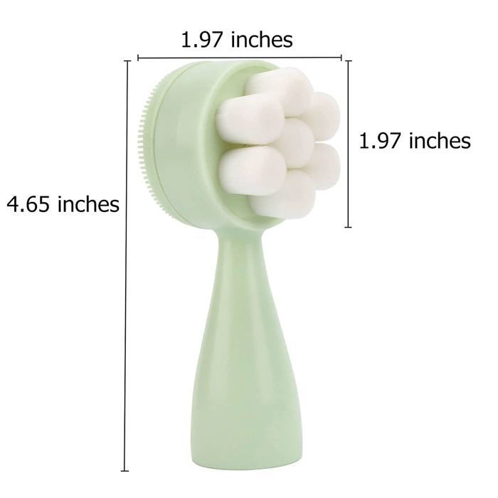 Brosse nettoyante pour le visage 2 en 1, brosse exfoliante pour le visage, brosse de nettoyage en profondeur des pores, brosse d