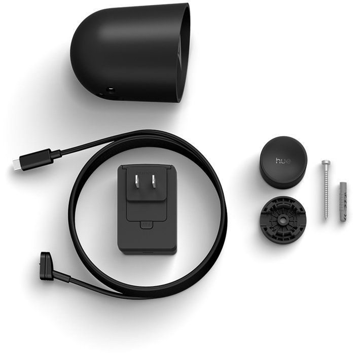 Slimme camera - Philips Hue - Buiten - Bedraad - Nachtzicht - 2K - Desktop - Zwart