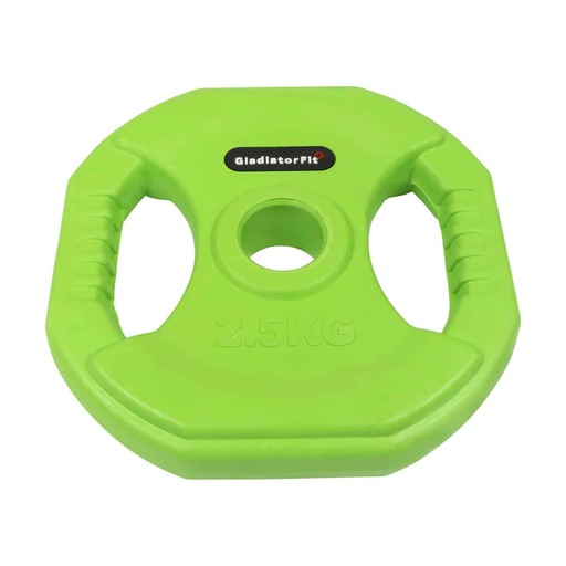  Gladiatorfit Pump Gewichtsschijf met rubberen coating en handgrepen Ø 31 mm