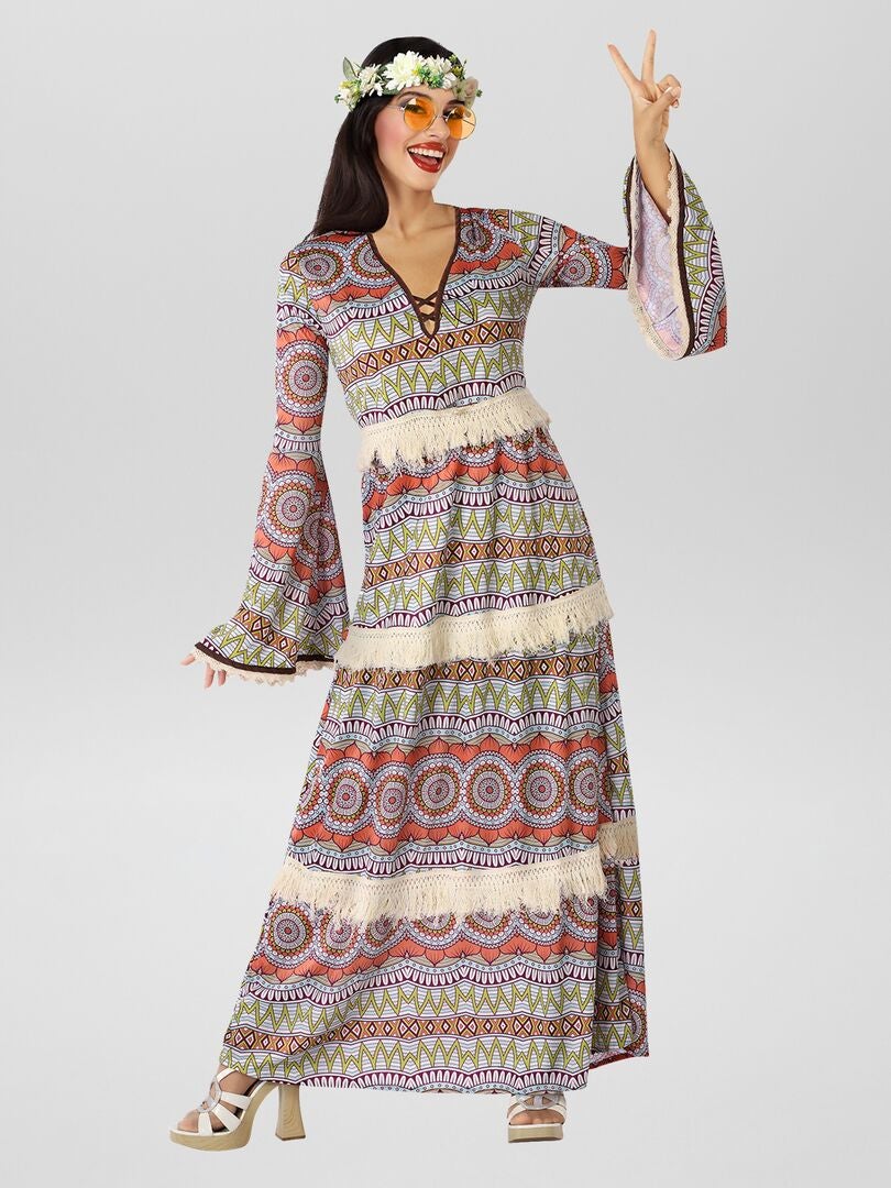 Hippie verkleedkostuum - WIT