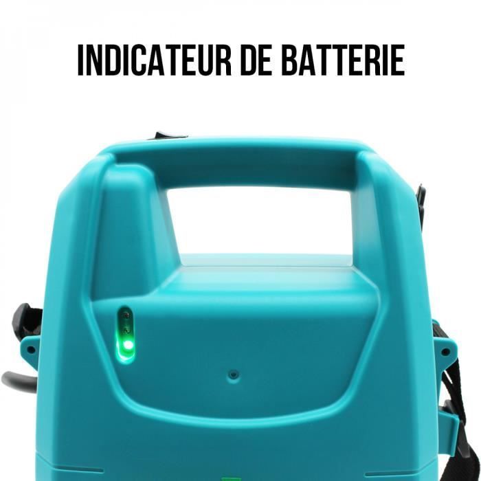 Pulverizador eléctrico de 5 litros con batería de litio - KEEPER - Forest 5 - Blanco y verde - Jardinería