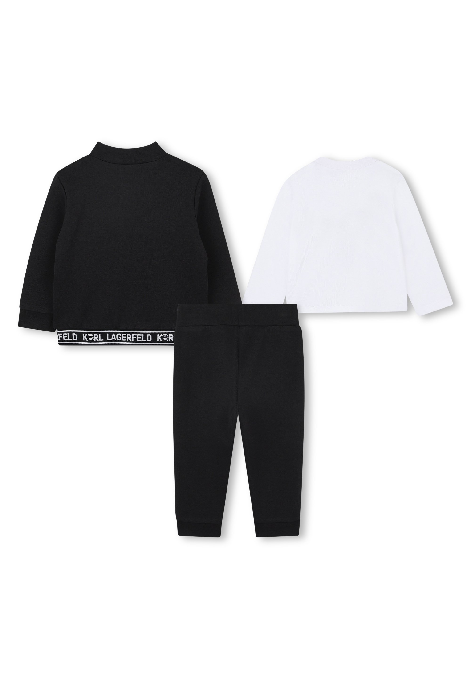 KARL LAGERFELD KIDS SET - Mikina na zips - čierna