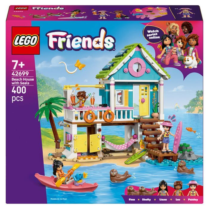 LEGO Friends 42699 La Maison sur la Plage et les Phoques - Jeu de Construction dès 7 ans