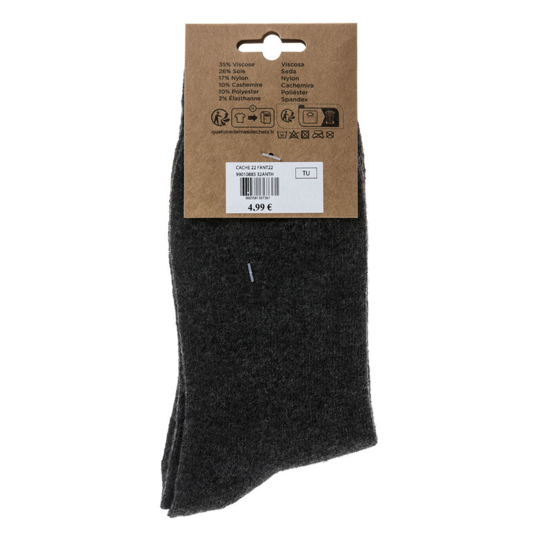 Chaussettes et collants Femme Gris