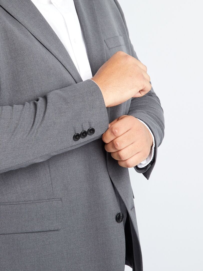 Blazer Slim Fit - Cinza
