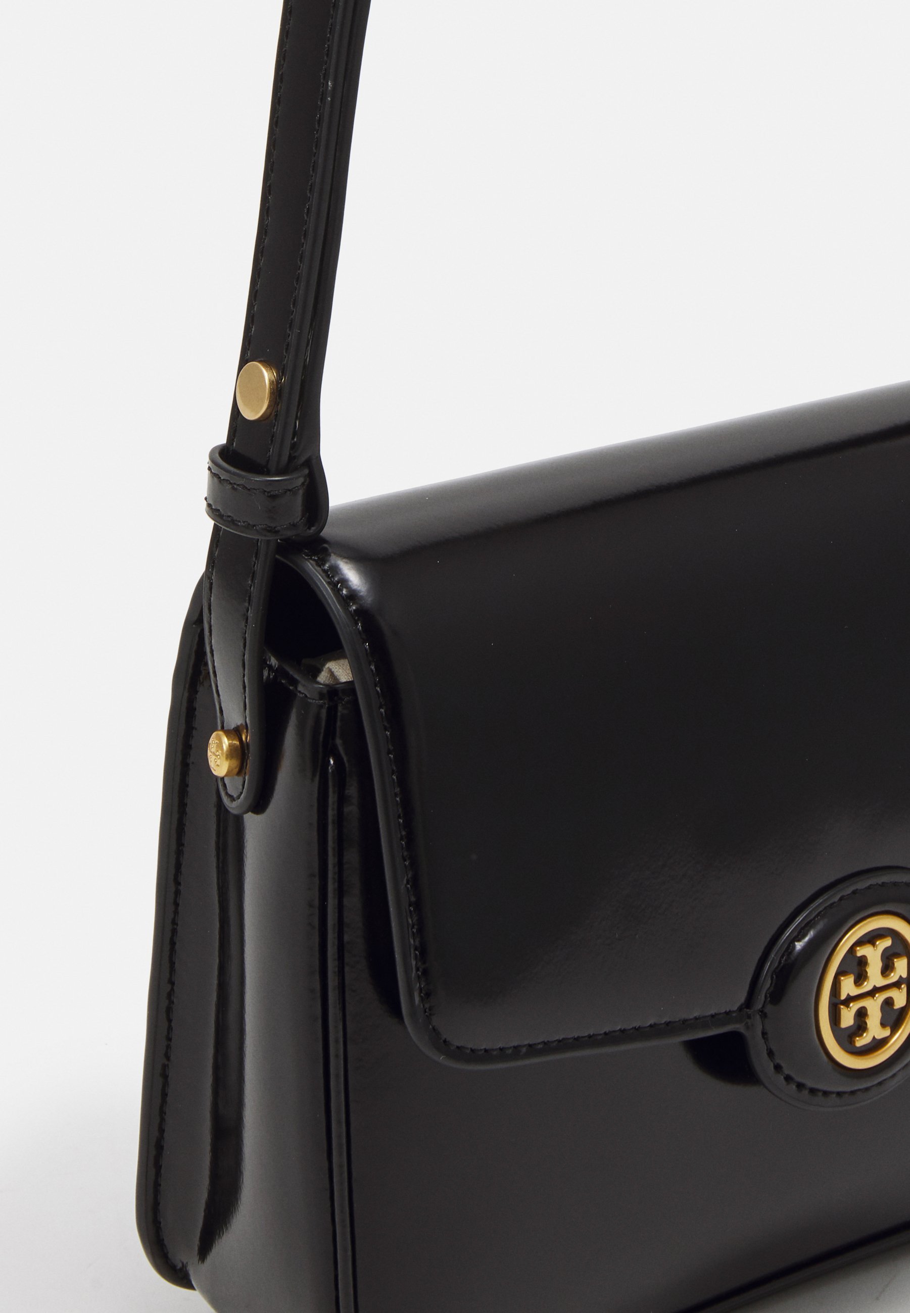 Tory Burch ROBINSON SPAZZOLATO CONVERTIBLE SCHOUDERTAS - Crossbodytas - zwart