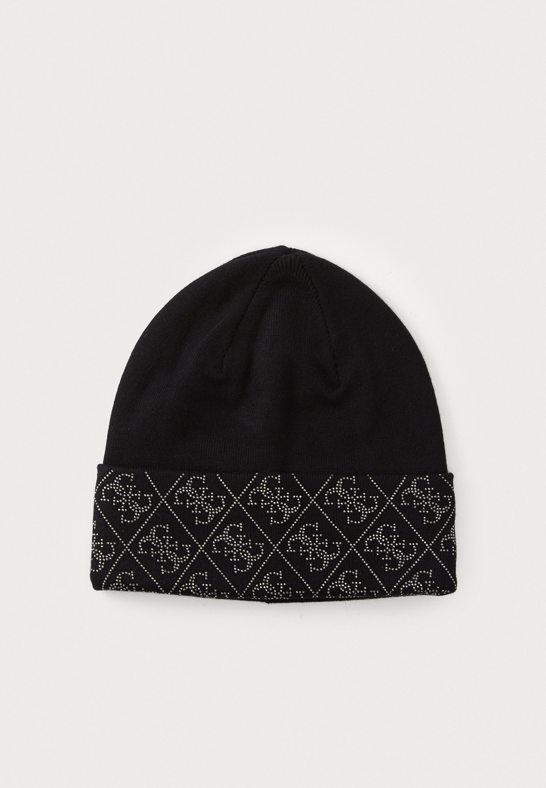 Guess NORA RHINESTONES BEANIE - Kepurė - juoda