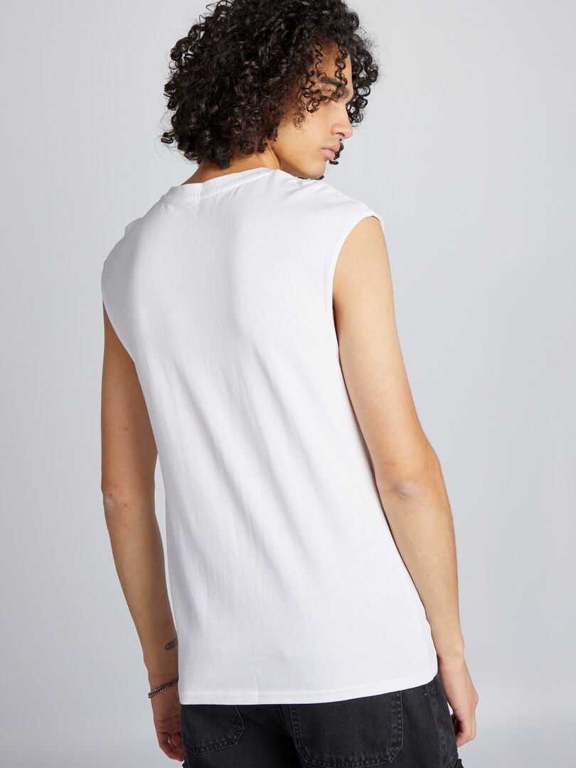 Regata estampada - BRANCA
