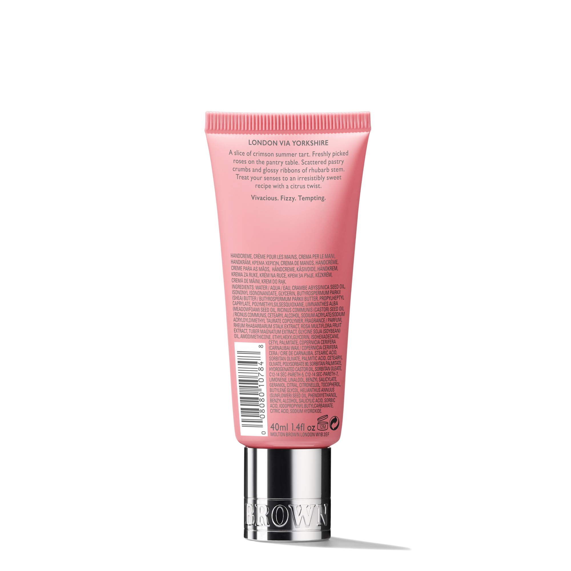 Ukusna krema za ruke s rabarbarom i ružom 40 ml - Molton Brown
