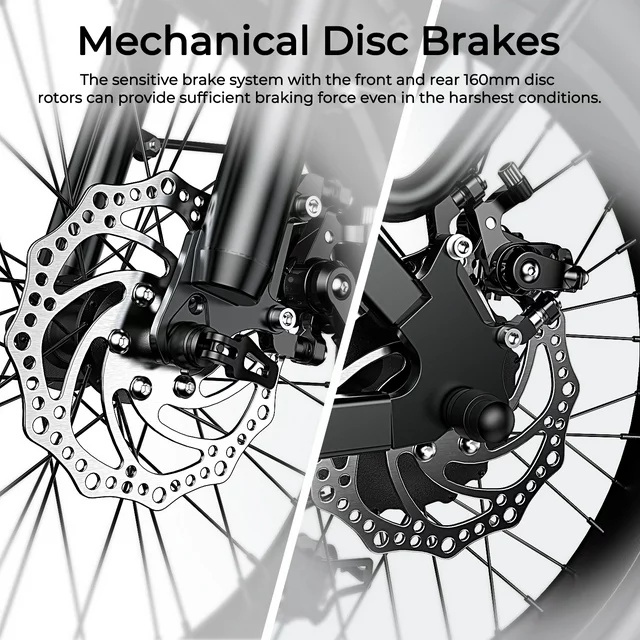 SOHAMO H3 elektrische fiets voor volwassenen, 20 inch dikke banden, opvouwbare e-bike, 750W motor, 48V 15Ah verwijderbare accu, voorvering, Shimano 7 versnellingen, mountainbike
