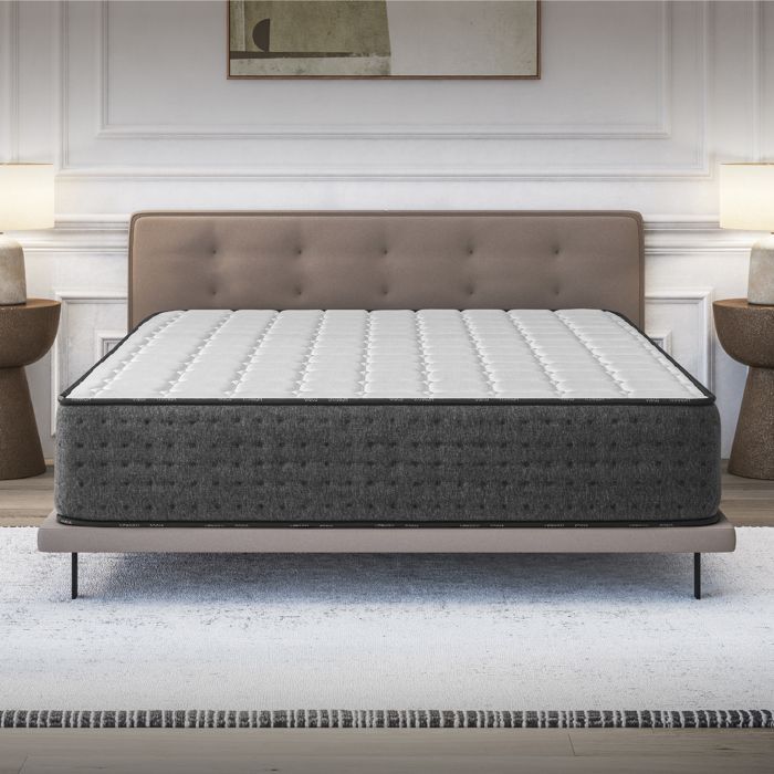 Colchón EQUINOX 160x200 cm - 30 cm - Espuma viscoelástica - 7 zonas de 35 kg y BLUE-LATEX - Ergonómico - Laterales para verano/invierno - Firme