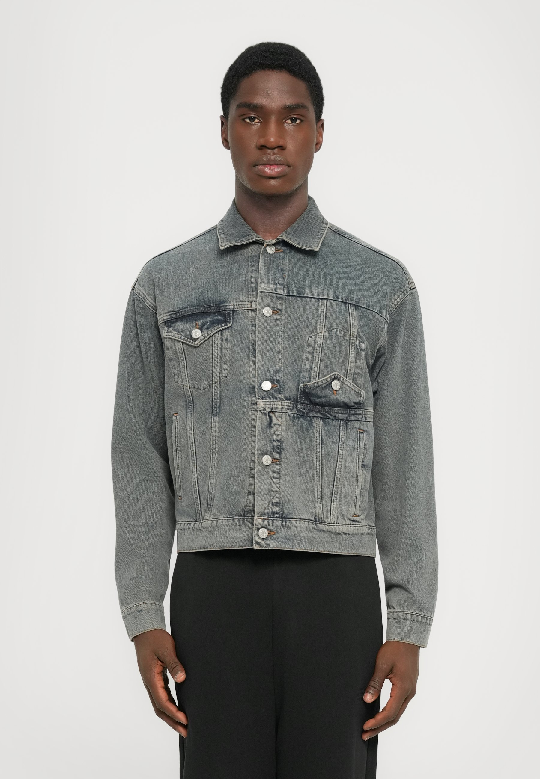 Giacca di jeans MM6 Maison Margiela - grigio chiaro