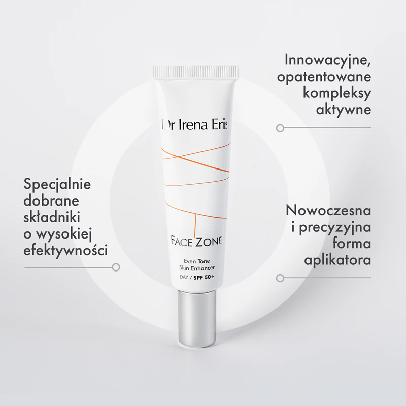 Tónovaný krém proti vráskam Dr. Irena Eris Face Zone s jednotným tónom pleti SPF 50+