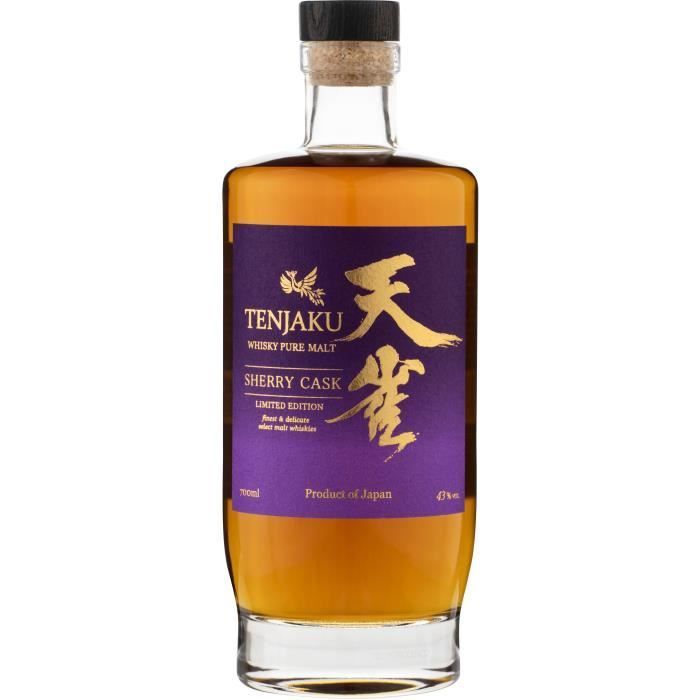 Whisky TENJAKU de malta pura, barrica de jerez - 70 cl - 43 %