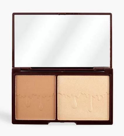 Šokoladinis dvigubas bronzantas ir highlighteris Veido bronzantai