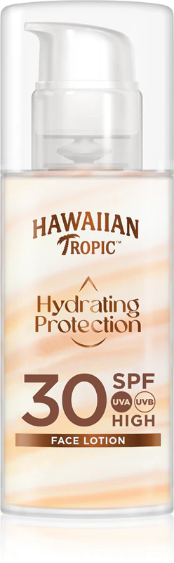 Loção facial hidratante protetora Hawaiian Tropic FPS 30