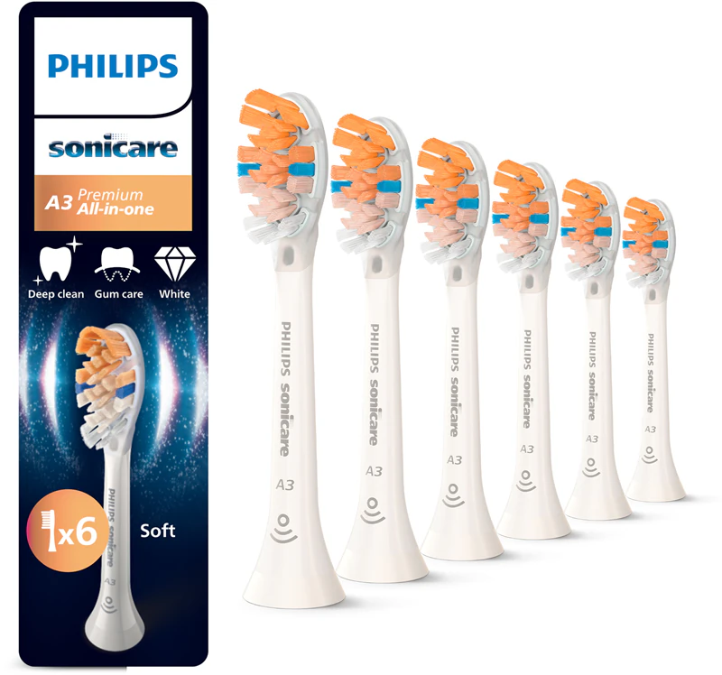Vervangende opzetborstels voor Philips Sonicare Premium All-in-One HX9096/87