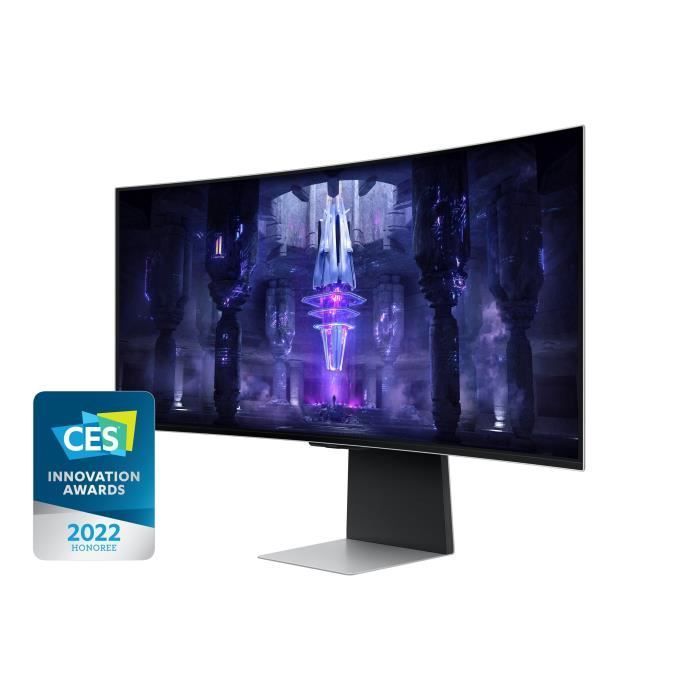 Curved PC Gamer Screen - SAMSUNG - ODYSSEY - G8 G85SB - 34'' UWQHD - OLED panel - 0.1 ms - 175Hz - HDMI 2.1 / mini DP / USB C 3.1