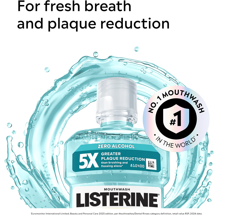 Listerine Cool Mint Sabor Suave Enxaguante Bucal Sem Álcool