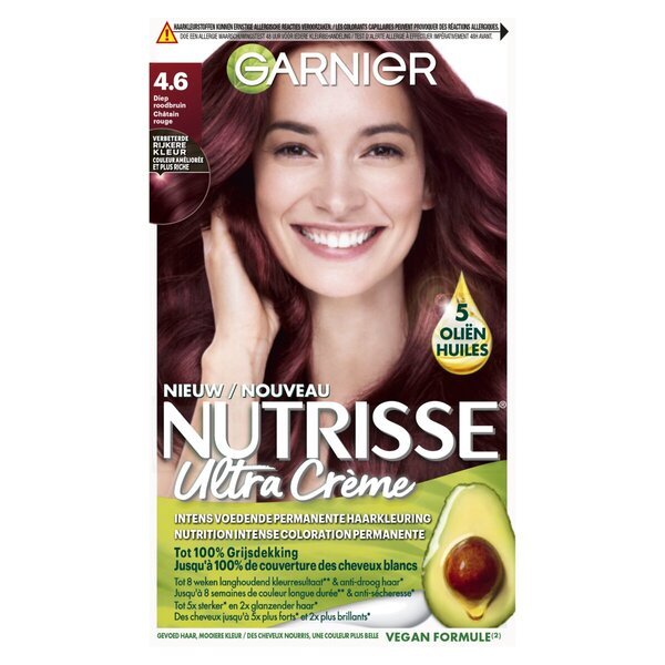 Garnier Nutrisse Ultra Crème 4.6 Tamnocrvena srednje smeđa trajna boja za kosu