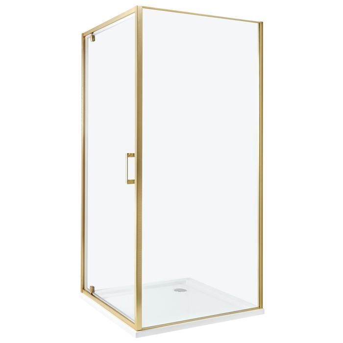 Cabine de douche DARLI 90 x 90 x 185 cm Doré