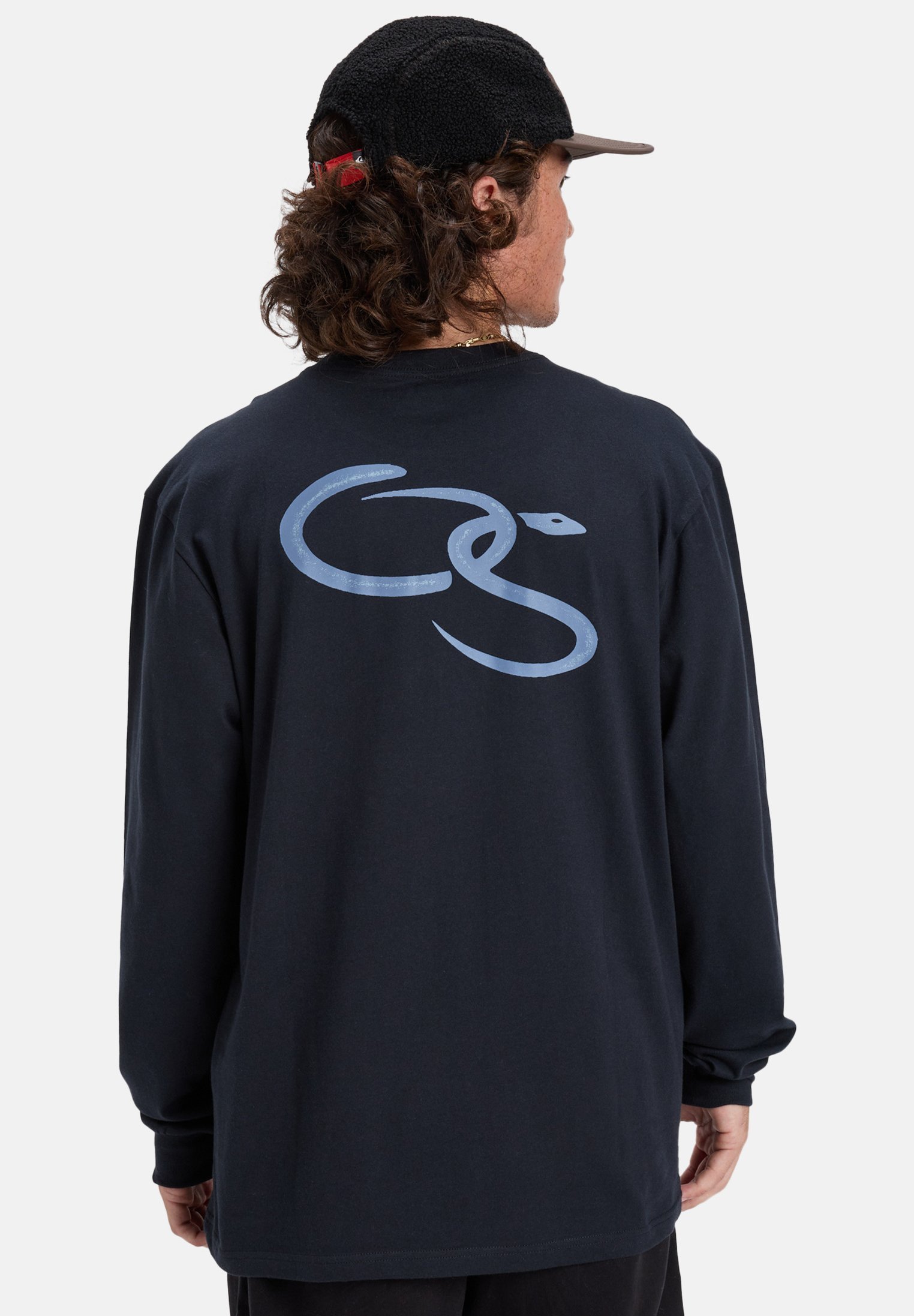 Quiksilver EVO SNAKE TYPE - Top met lange mouwen - zwart
