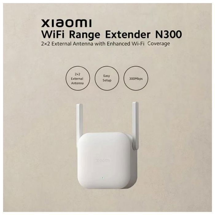 Répéteur WiFi - XIAOMI - N300 - 300 Mbps - 2,4 GHz - Design compact