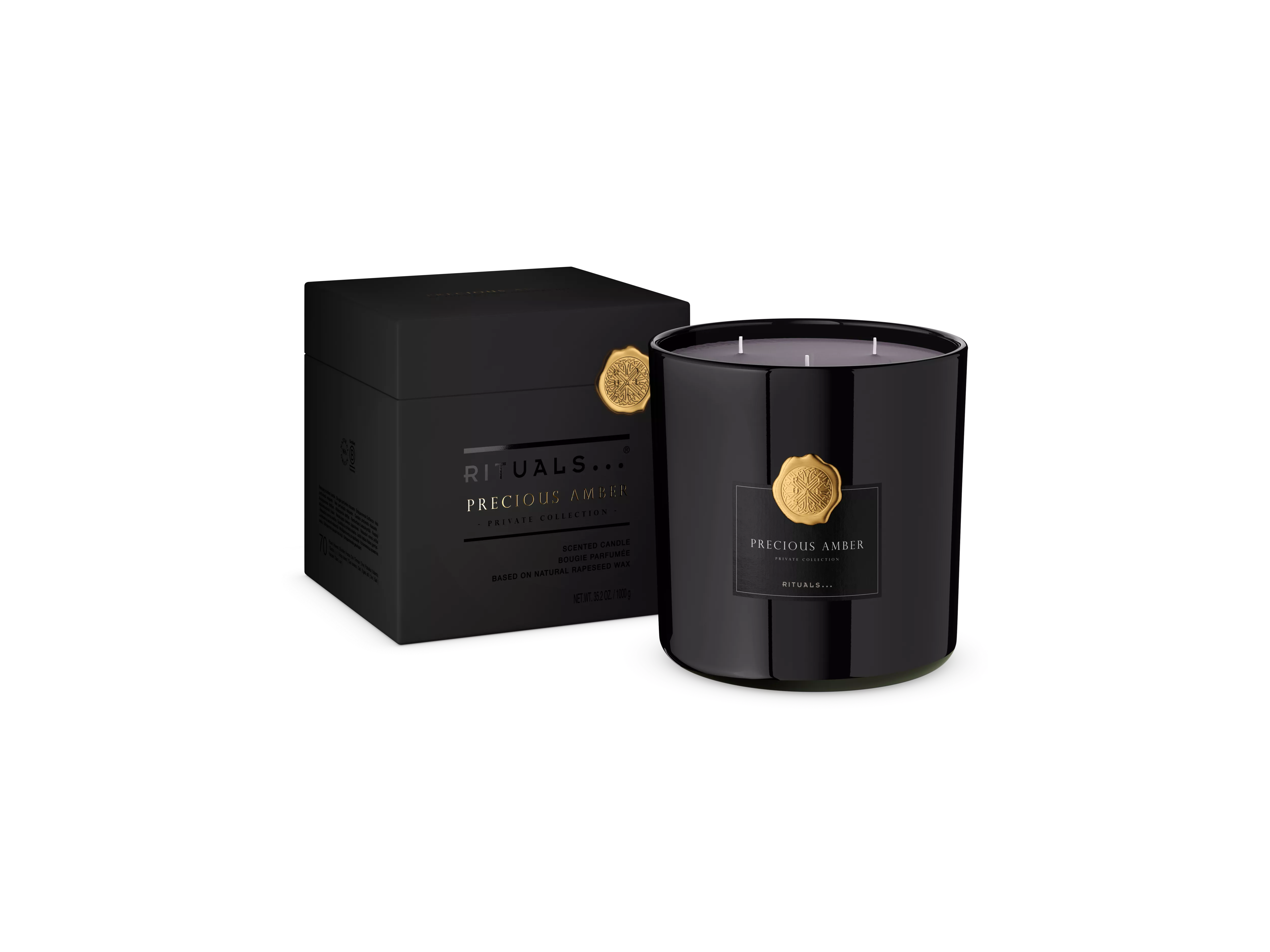 Vela perfumada XL de ámbar precioso
