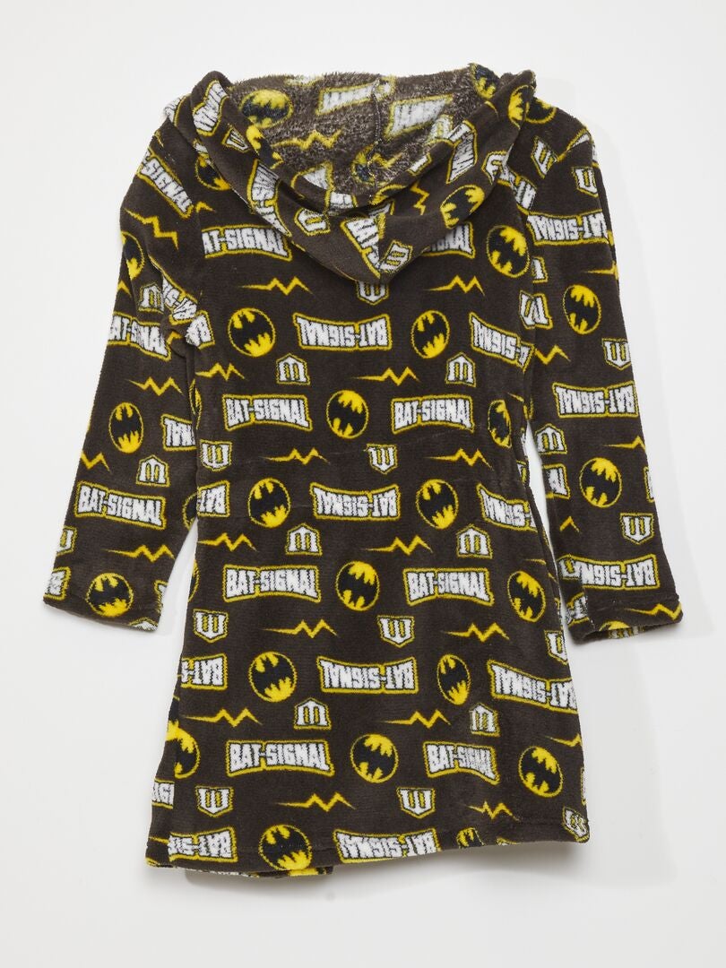 Szlafrok polarowy „Batman” – czarny nadruk