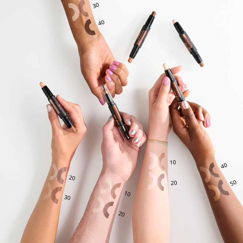 essence CONTOURING Duo Stick Bastão de contorno de dupla face