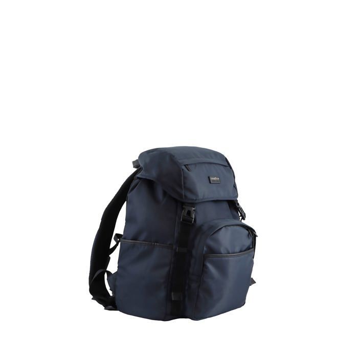 Mochila Goodyear RPET de 19 L, azul marino y negro.