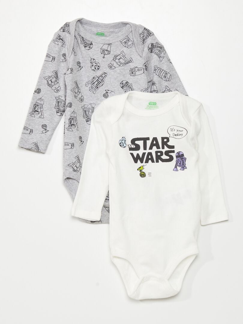 Conjunto de 2 macacões 'Star Wars' - CINZA