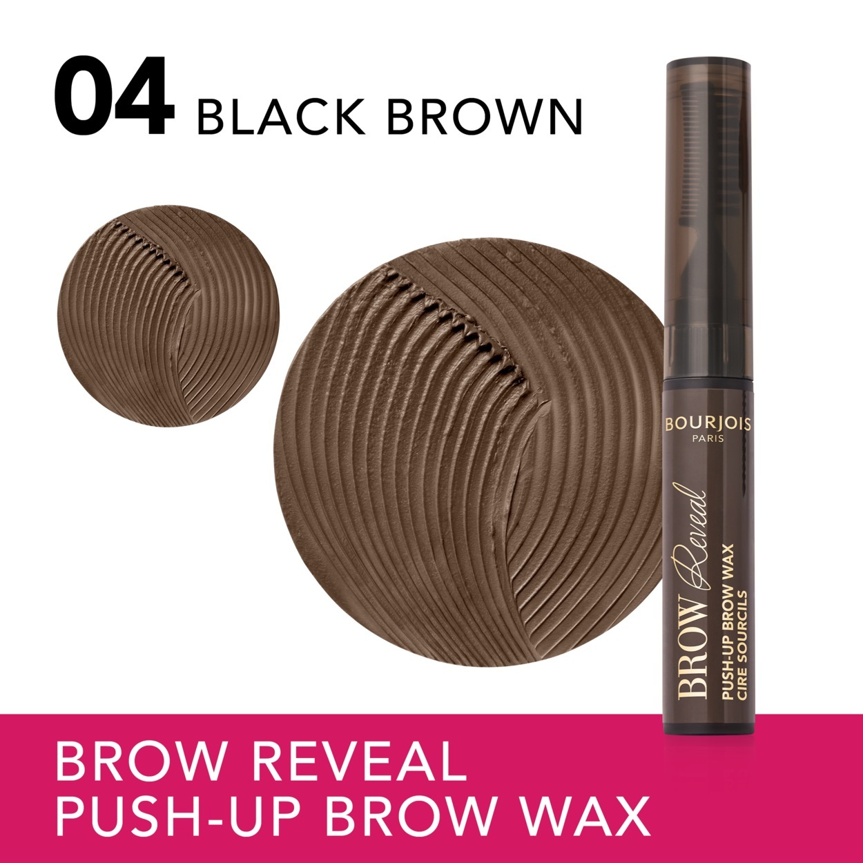 Bourjois vosek za oblikovanje obrvi Brow Reveal Push-up - 6 g