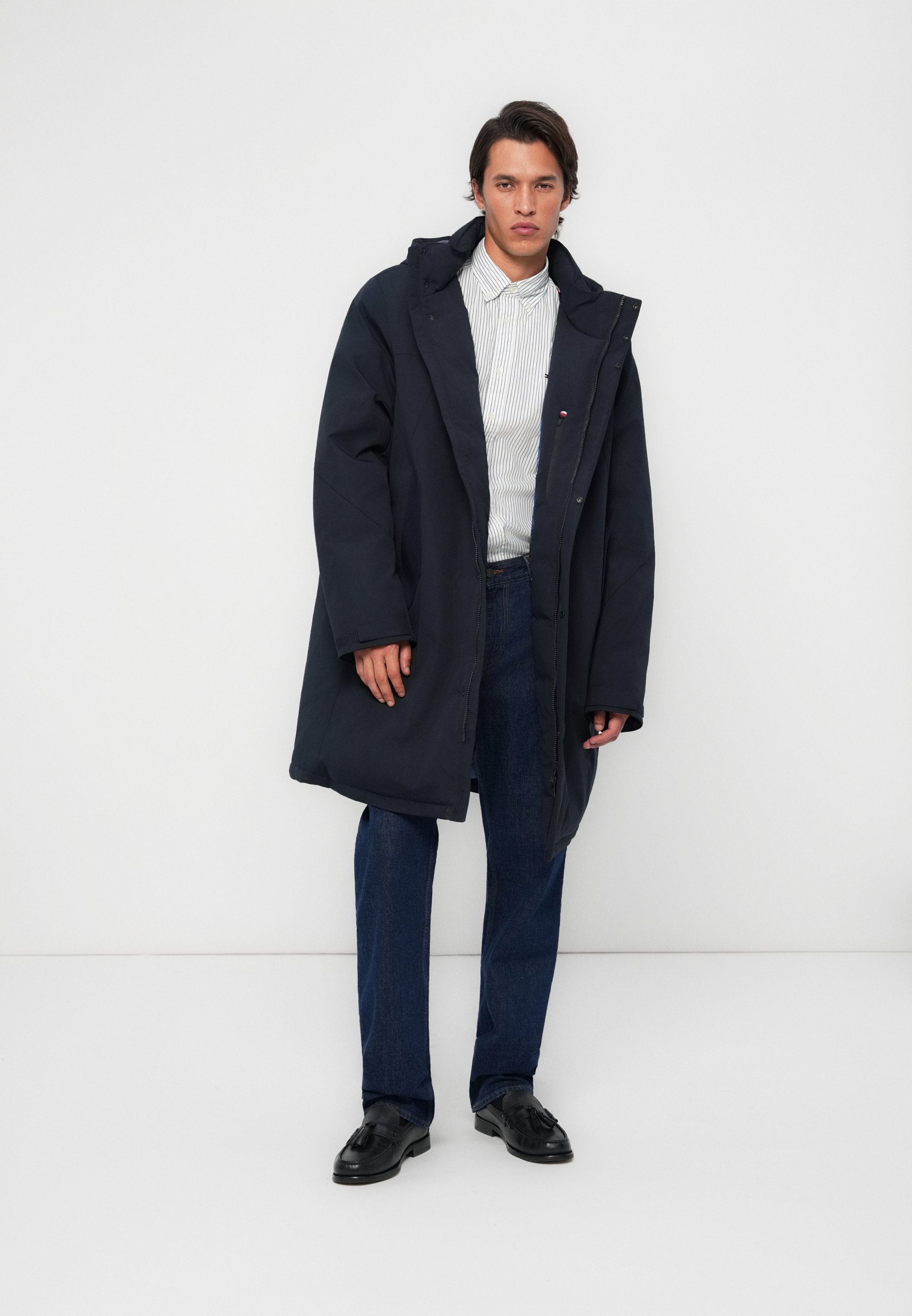 Doudoune matelassée à capuche Tommy Hilfiger - Manteau d'hiver - Ciel du désert