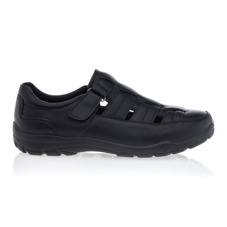  Sandálias pretas masculinas / Sapatos de bico aberto