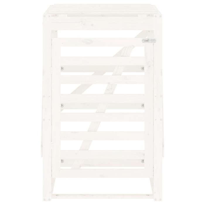 Bin Cover/Shelter for Wheeled Bin - VIDAXL - White Solid Pine Wood CC6783815
