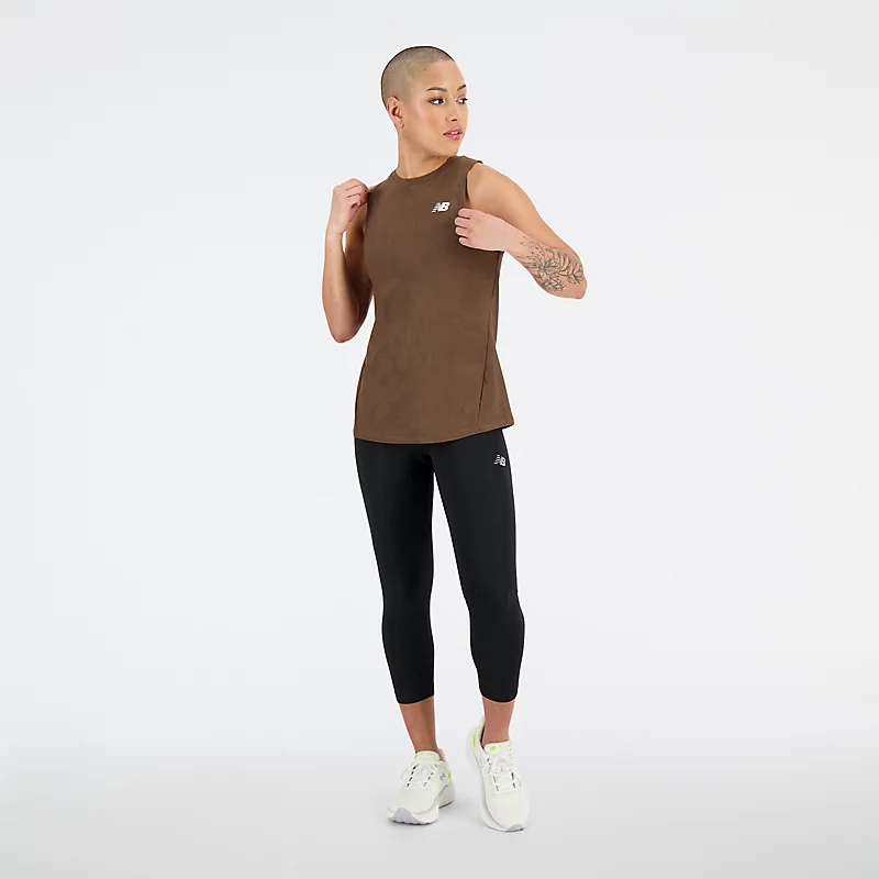 Haut jacquard pour femme Q Speed - Champignon foncé