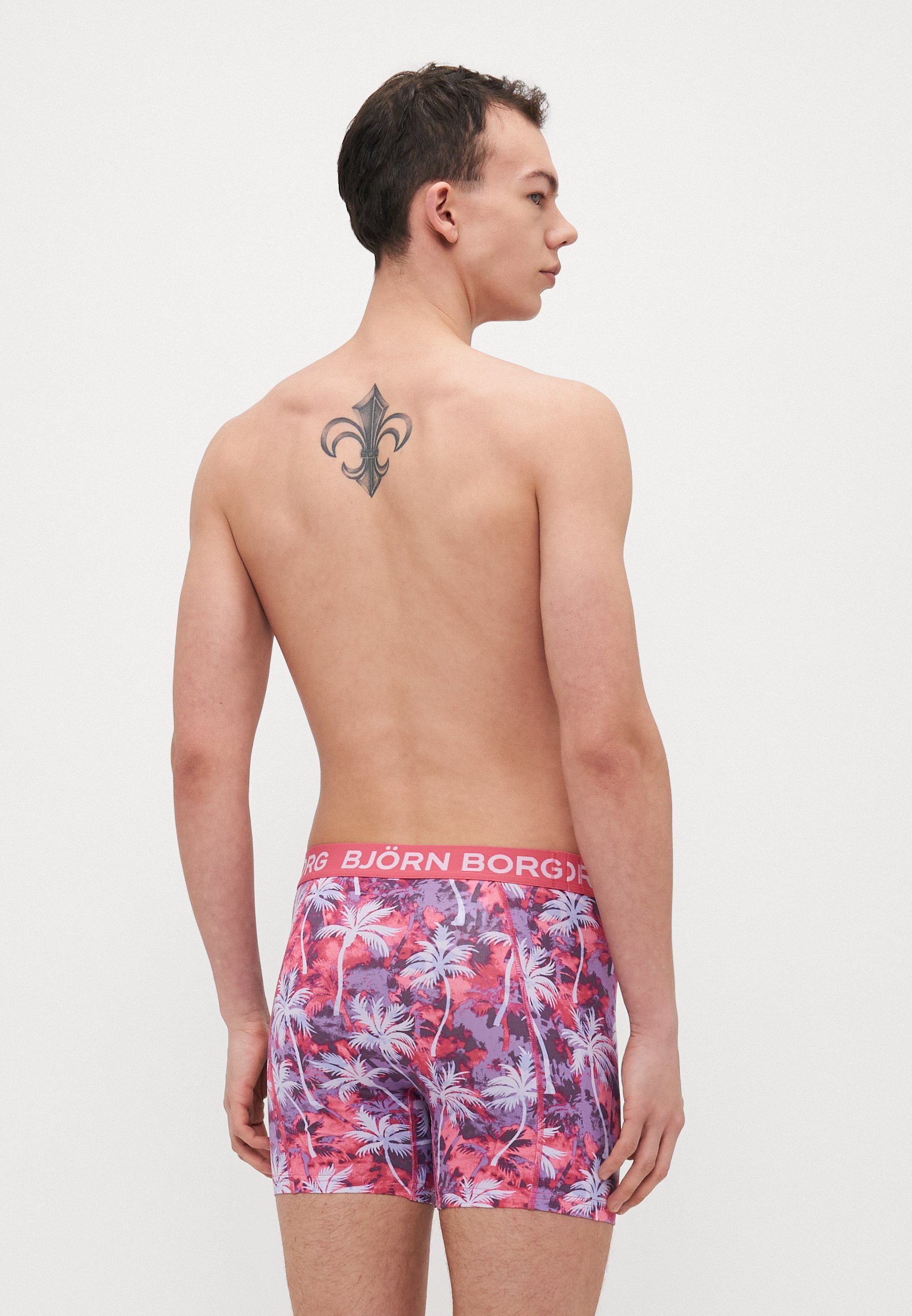 Lot de 3 shorts de bain Björn Borg - rose/violet/bleu foncé