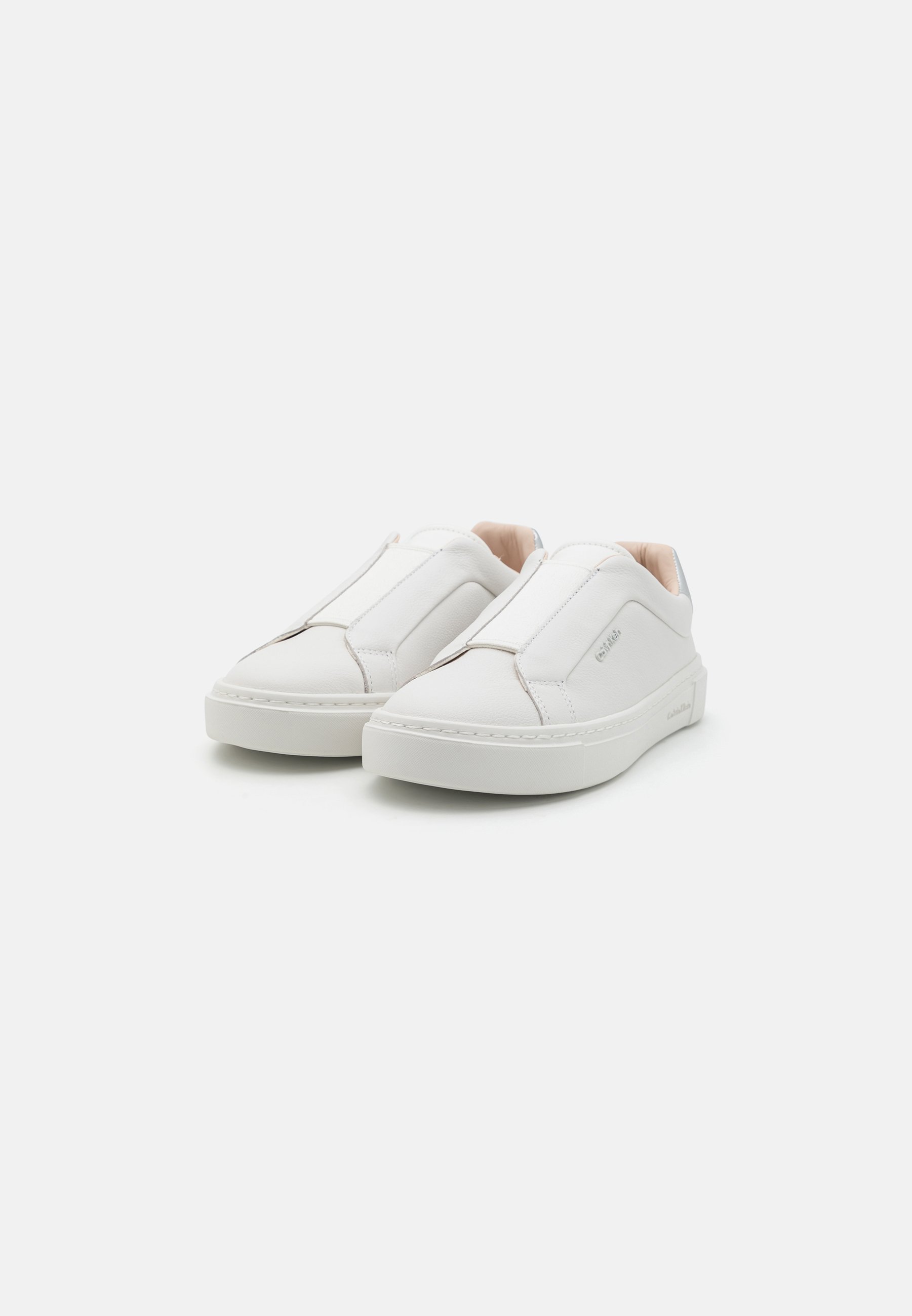 Calvin Klein CUPSOLE - Instappers - wit/zilver